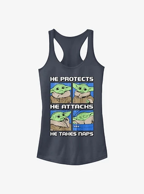 Star Wars The Mandalorian Child Protect Attack Nap Girls Tank