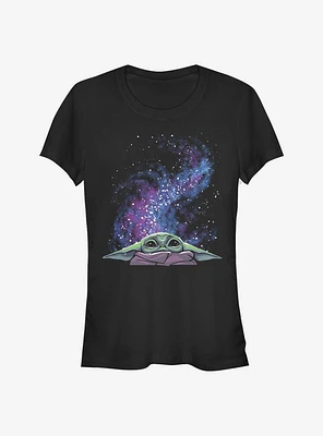 Star Wars The Mandalorian Child Galaxy Peek Girls T-Shirt