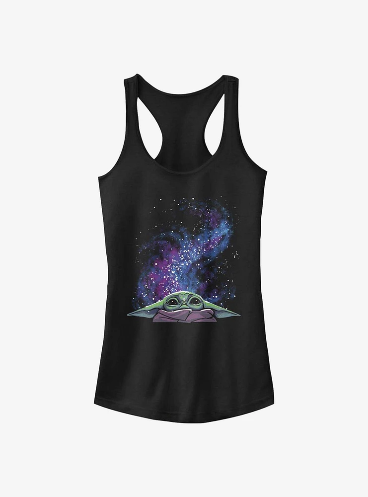 Star Wars The Mandalorian Child Galaxy Peek Girls Tank