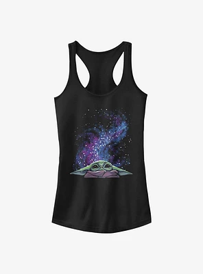Star Wars The Mandalorian Child Galaxy Peek Girls Tank