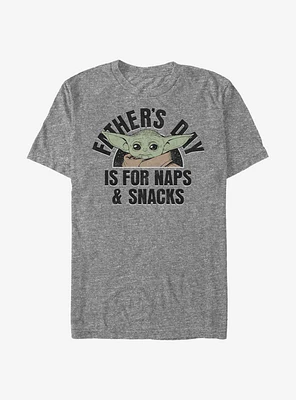 Star Wars The Mandalorian Child Naps And Snacks T-Shirt