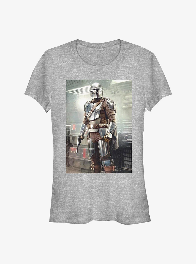 Star Wars The Mandalorian Mando Stance Poster Girls T-Shirt