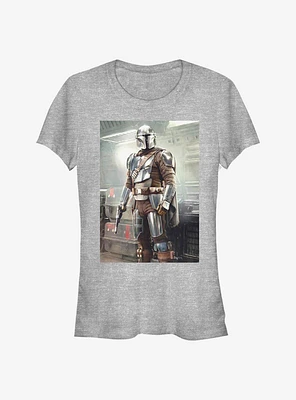 Star Wars The Mandalorian Mando Stance Poster Girls T-Shirt