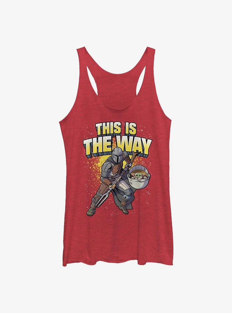 Star Wars The Mandalorian Mando Way Splatter Girls Tank