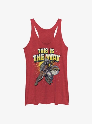 Star Wars The Mandalorian Mando Way Splatter Girls Tank