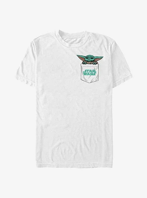 Star Wars The Mandalorian Child Faux Pocket T-Shirt