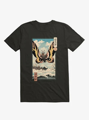 Ancient Moth Ukiyo-E Black T-Shirt
