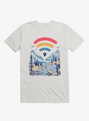 Internet Explorer Nature Scene White T-Shirt