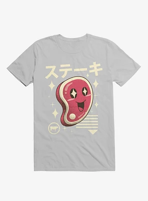 Kawaii Steak Ice Grey T-Shirt