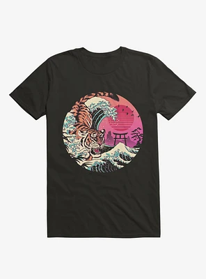 Rad Tiger Wave Black T-Shirt