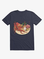 Tako Octopus Ramen Navy Blue T-Shirt