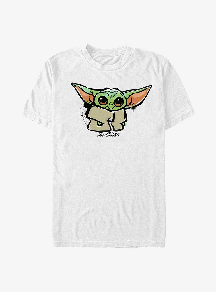 Star Wars The Mandalorian Child Paint T-Shirt