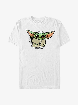 Star Wars The Mandalorian Child Paint T-Shirt