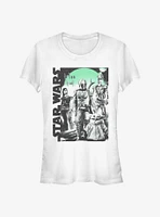 Star Wars The Mandalorian Group Poster Girls T-Shirt