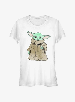 Star Wars The Mandalorian Sketch Child Girls T-Shirt