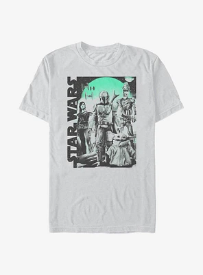 Star Wars The Mandalorian Group Poster T-Shirt