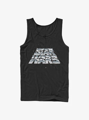 Star Wars Chrome Slant Logo Tank Top