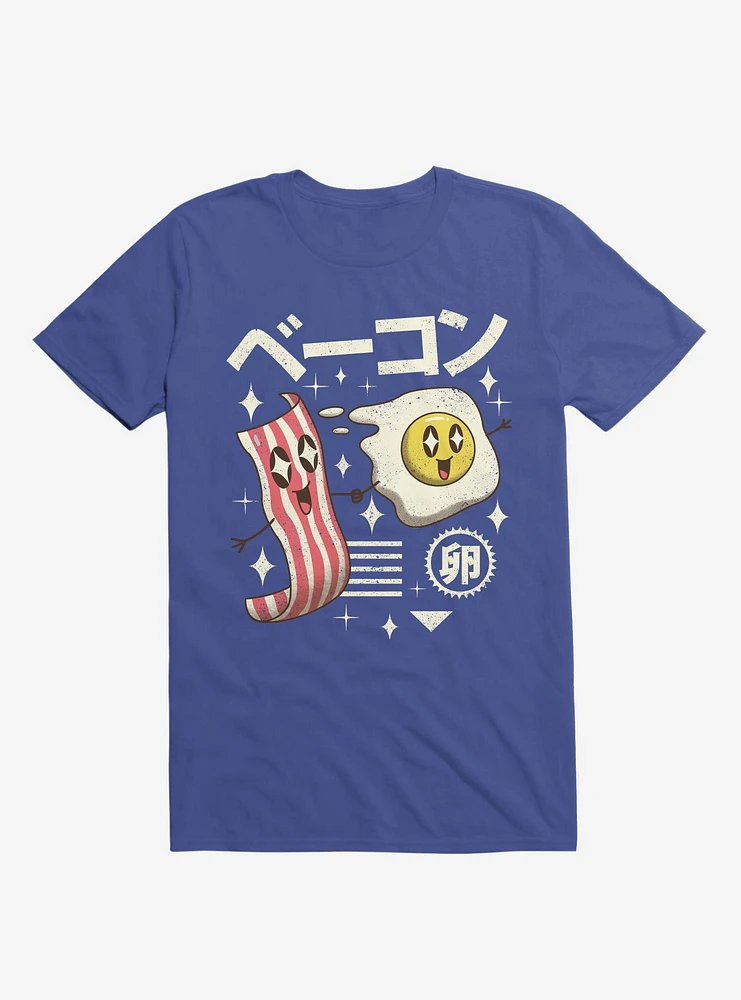 Kawaii Breakfast Royal Blue T-Shirt