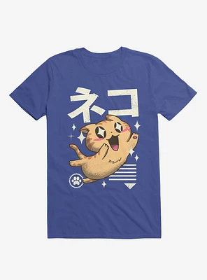 Kawaii Feline Royal Blue T-Shirt
