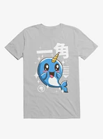 Kawaii Narwhal Ice Grey T-Shirt