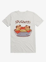 Spughetti Spaghetti Pugs White T-Shirt