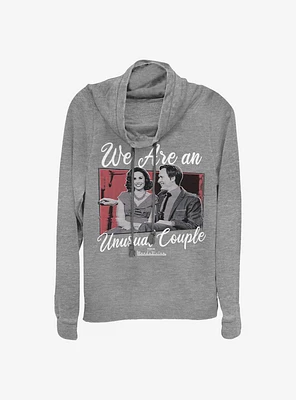 Marvel WandaVision Romantic Couple Cowlneck Long-Sleeve Girls Top