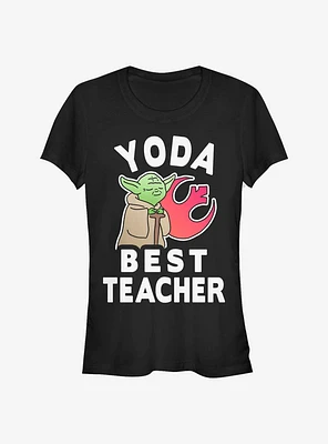 Star Wars Yoda Best Teacher Girls T-Shirt
