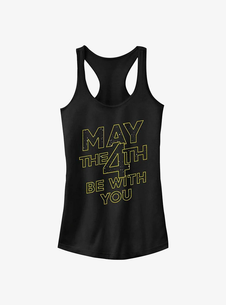 Star Wars May The 4th Be With You Logo Girls Tank