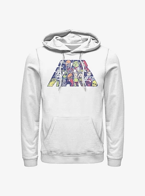 Star Wars Slant Characters Logo Hoodie
