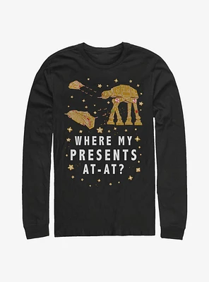 Star Wars Gingerbread At-At Long-Sleeve T-Shirt