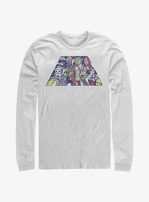Star Wars Slant Characters Logo Long-Sleeve T-Shirt
