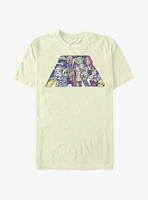 Star Wars Slant Characters Logo T-Shirt