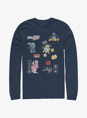 Star Wars Character Glitch Long-Sleeve T-Shirt