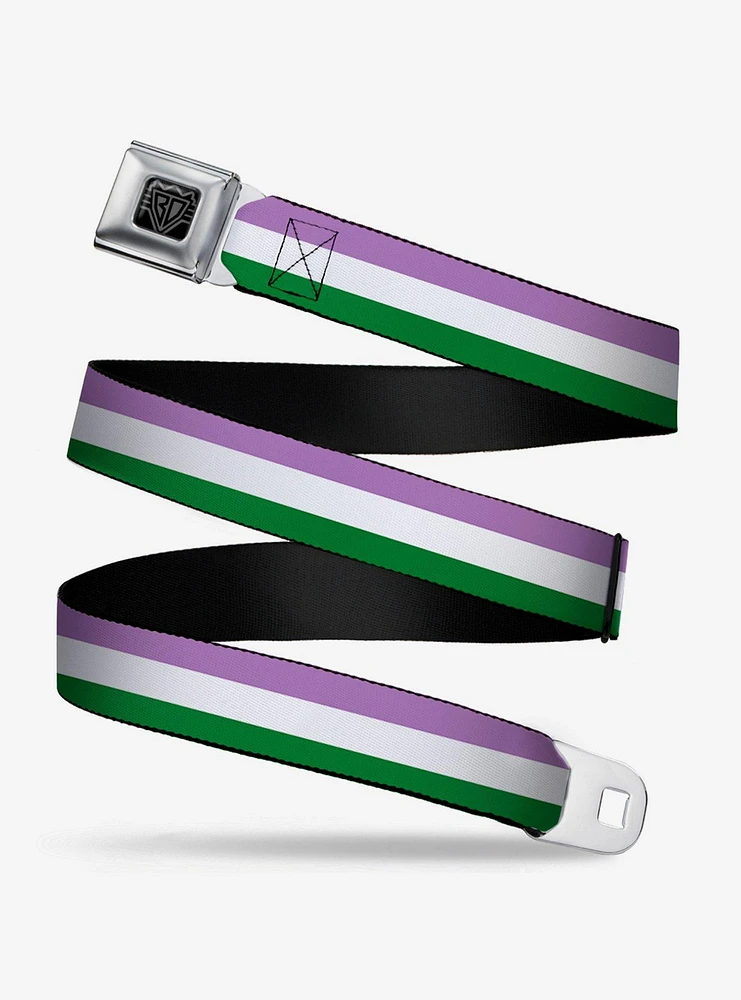 Genderqueer Flag Seatbelt Belt