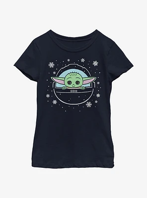 Star Wars The Mandalorian Snow Child Youth Girls T-Shirt