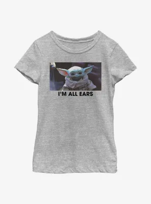 Star Wars The Mandalorian Child All Ears Youth Girls T-Shirt