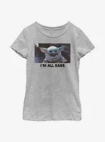 Star Wars The Mandalorian Child All Ears Youth Girls T-Shirt