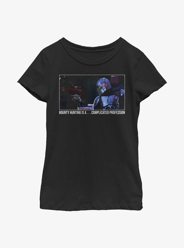 Star Wars The Mandalorian Child Complications Youth Girls T-Shirt