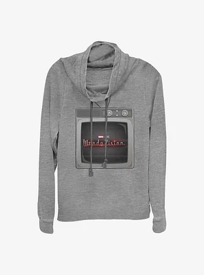 Marvel WandaVision Wanda TV Cowlneck Long-Sleeve Girls Top