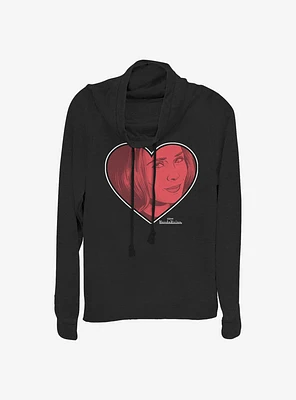 Marvel WandaVision Wanda Love Cowlneck Long-Sleeve Girls Top