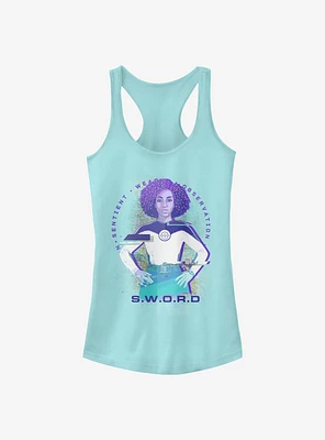 Marvel WandaVision S.W.O.R.D Agent Monica Glitch Girls Tank