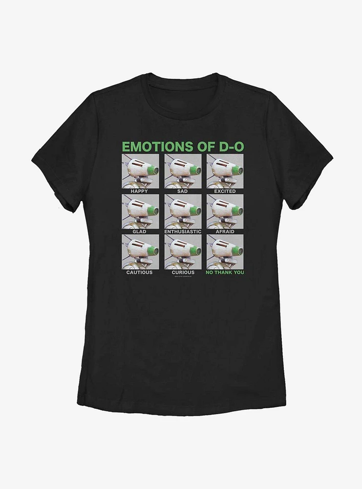 Star Wars: The Rise Of Skywalker Emotions D-O Womens T-Shirt