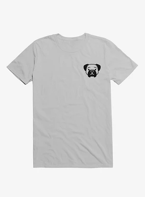 Dog Minimalist Pictogram Ice Grey T-Shirt