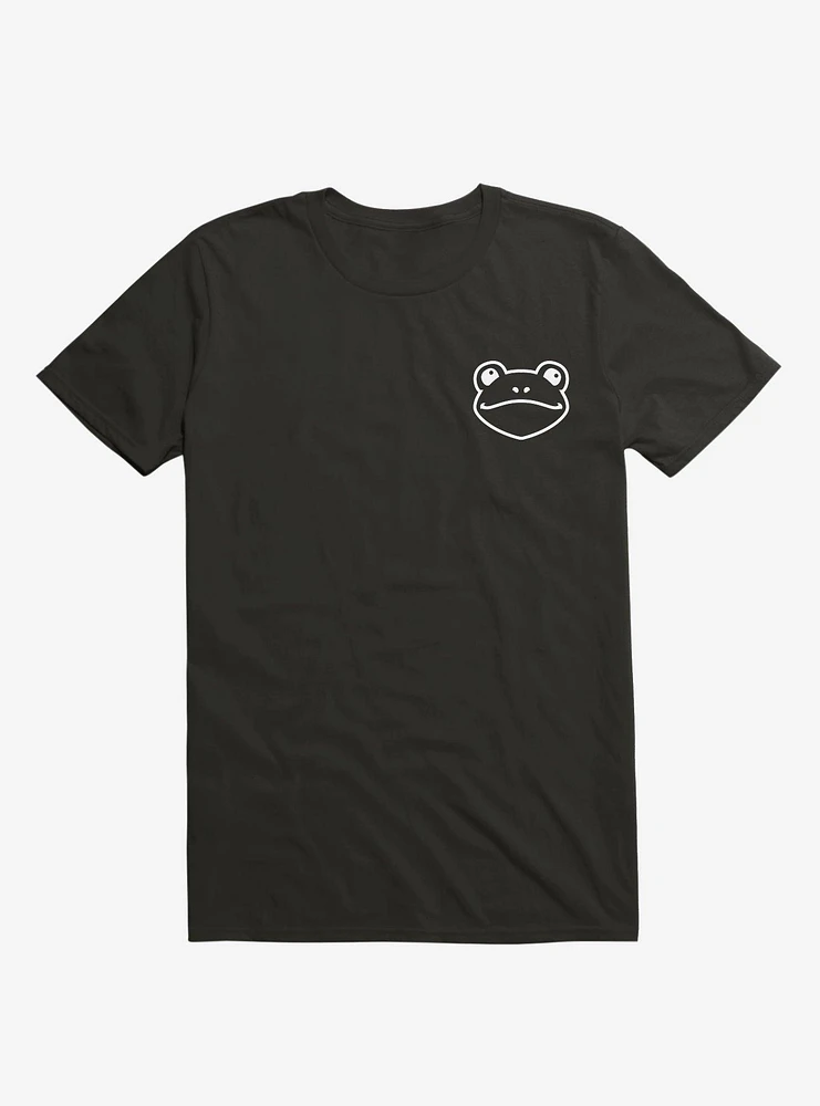 Frog Black And White Minimalist Pictogram