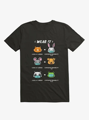 How To Wear A Face Mask Cute Animals T-Shirt