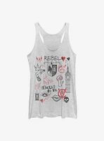 Disney Cruella Rebel Queen Doodles Girls Tank