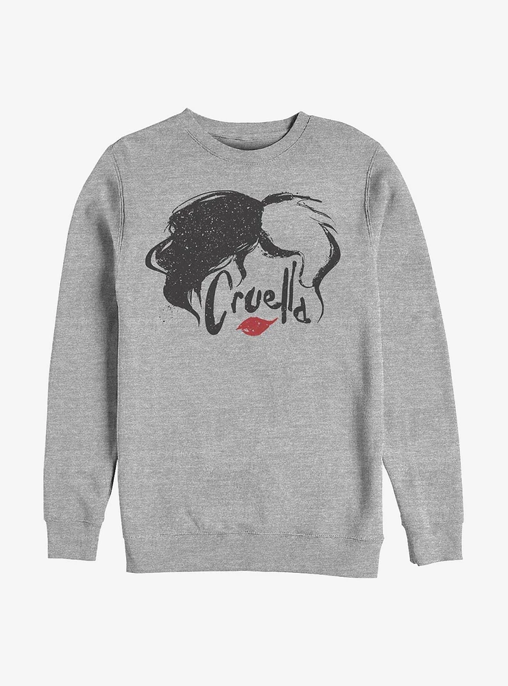 Disney Cruella Simply Infamous Hair Crew Sweatshirt