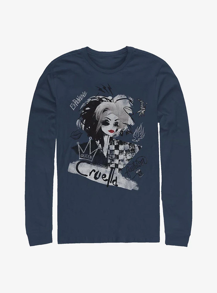 Disney Cruella Artsy Long-Sleeve T-Shirt