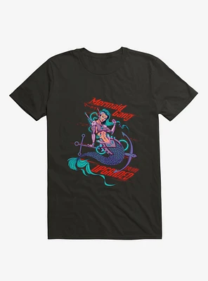 Cyberpunk Mermaid Black T-Shirt