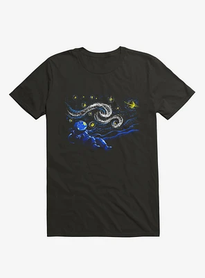 Starry Night Gravity Black T-Shirt